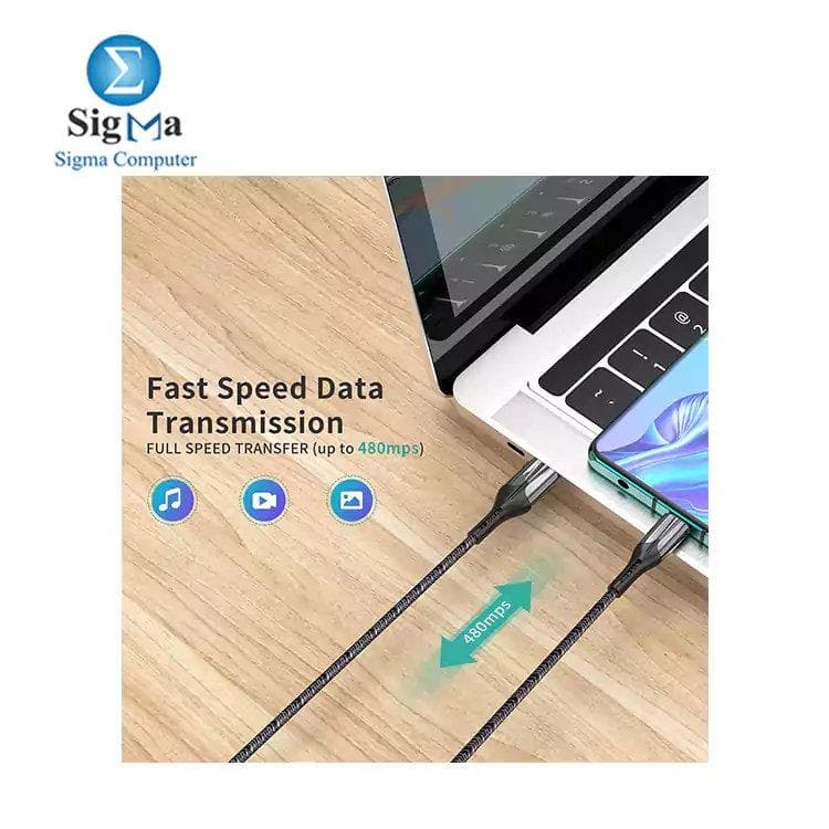 كابل CHOETECH AC0013 بمنفذ USB Type C لهواتف هواوي، شحن سريع 5A SuperCharge