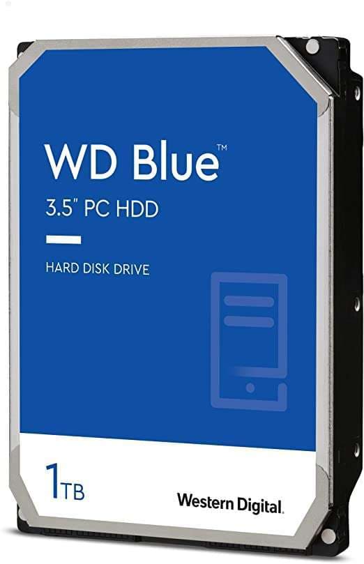 Western Digital 1TB WD Blue PC Hard Drive HDD – 7200 RPM, SATA 6 Gb/s, 64 MB Cache, 3.5″ – WD10EZEX