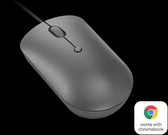 LENOVO 540 USB -C  COMPACT WIRED MOUSE – STORM GREY