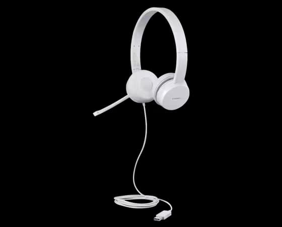 Lenovo 110 Stereo USB Headset – GXD1E71385 – White