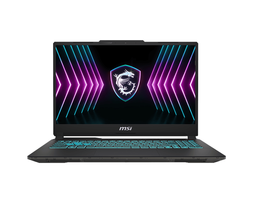 LAPTOP MSI  Cyborg 15 A2RUDX Translucent Black CPU Core 7 240H RAM16G DDR5 8GB*2 HDD 512GB NVMe PCIe SSD Gen4x4 VGA RTX 3050 6GB GDDR6 6GB 15.6 FHD (1920*1080) 144Hz Blue Backlit Gaming Keyboard Windows11Home A 2 Year Warranty