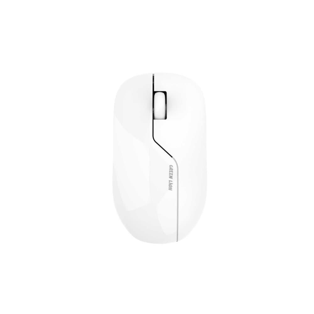 Green Lion G730 Wireless and Bluetooth Rechargeable Mouse – White
