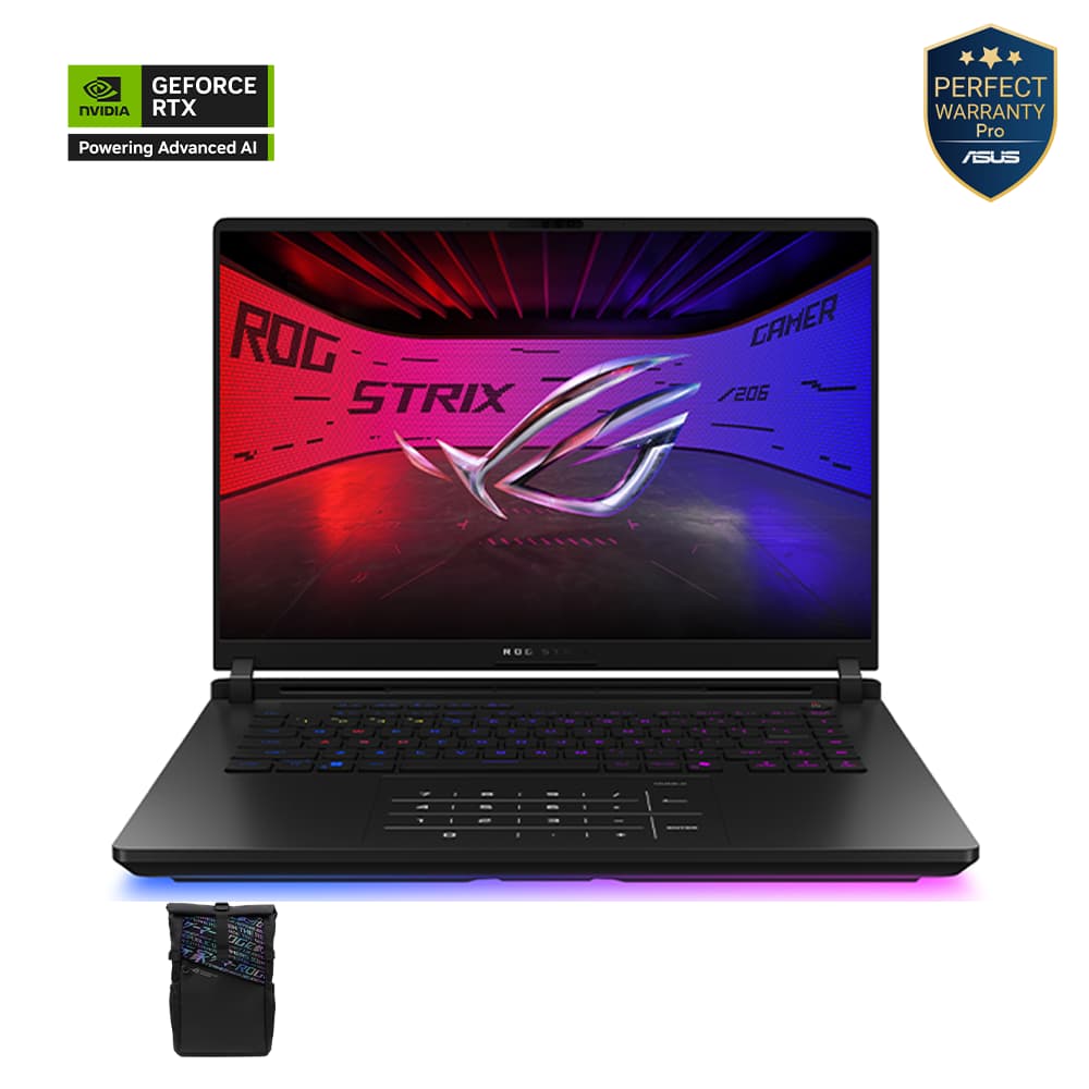 ASUS ROG Strix G16 G615LW-RV132W – GeForce RTX 5080 – Ultra 9 275HX – 32GB – 1TB SSD – 16 inch FHD 165Hz – Windows 11