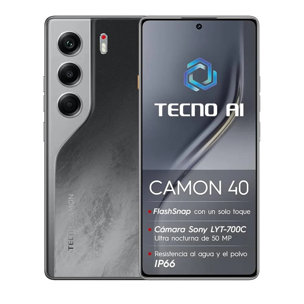 Tecno Camon 40 Dual Sim – 256GB, 8GB RAM, 4G