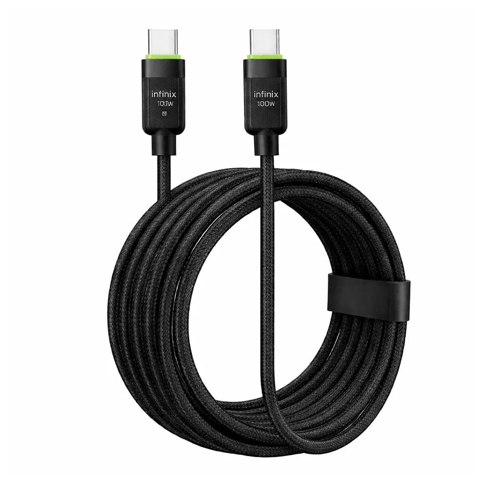 Infinix C185 Type-C to Type-C Braided Cable 2m 100W