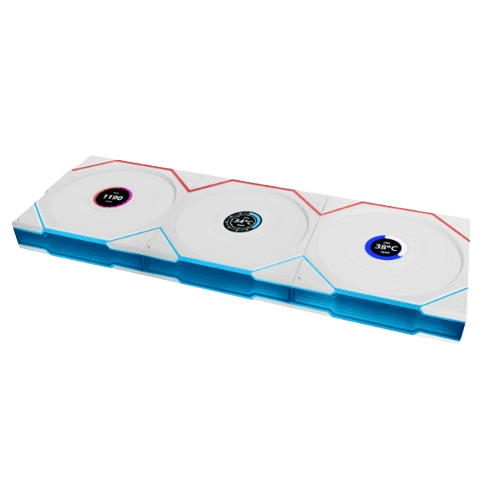 UNI FAN REVERSE TL-LCD 120 Kit Wireless Lian Li,White