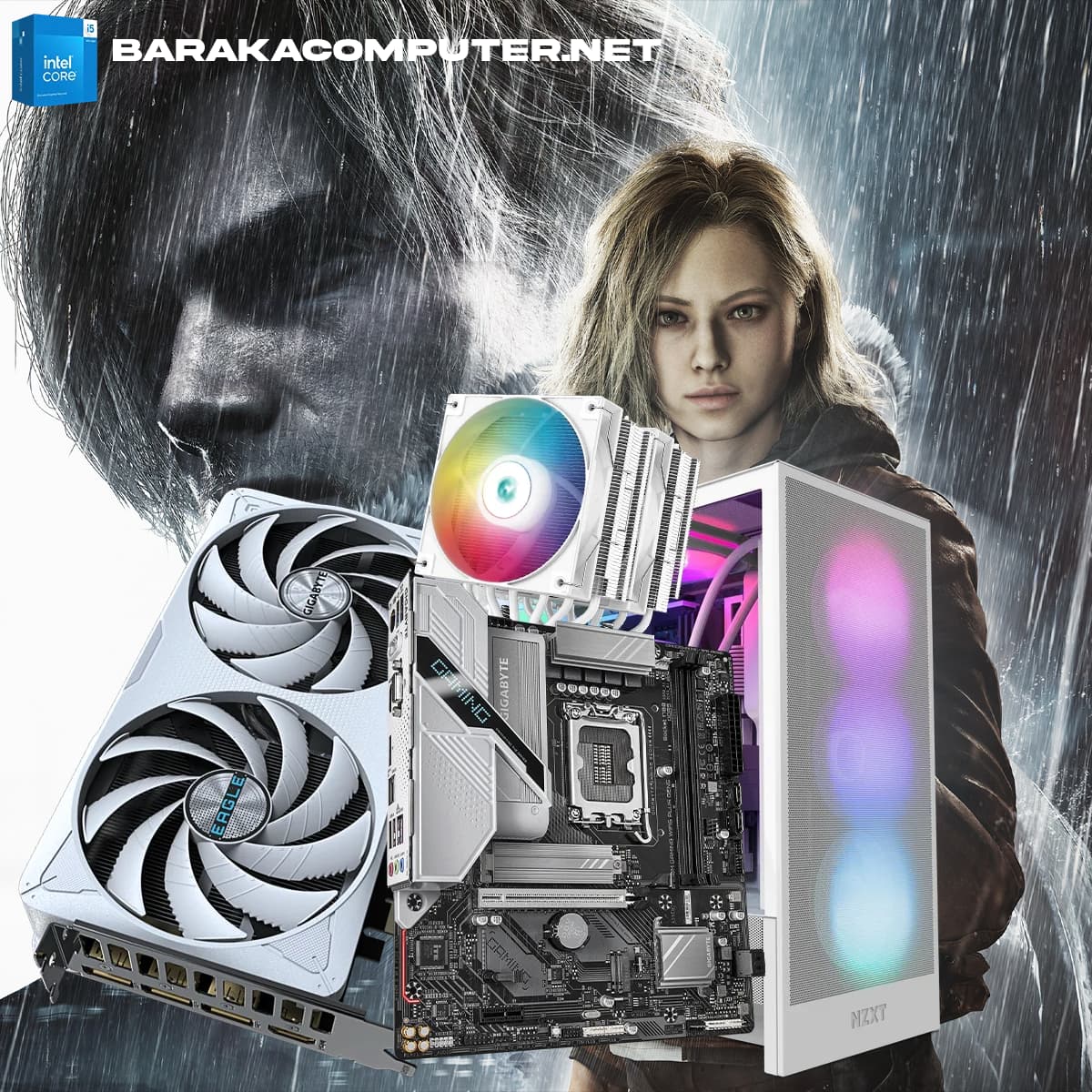 “5060 TI 16G/14400F/B760”ICE RTX GAMING PC