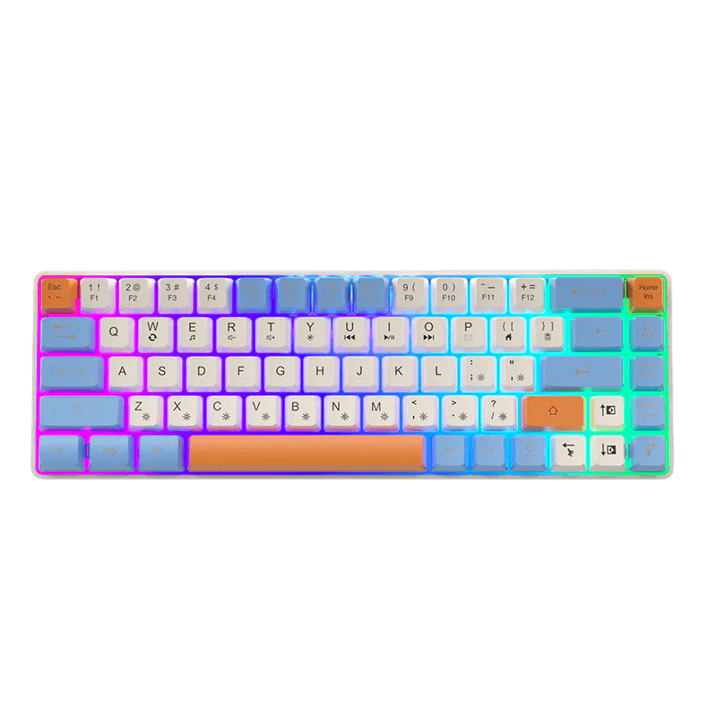 SOLAKAKA SK968 GAMING KEYBOARD,BLUE & WHITE