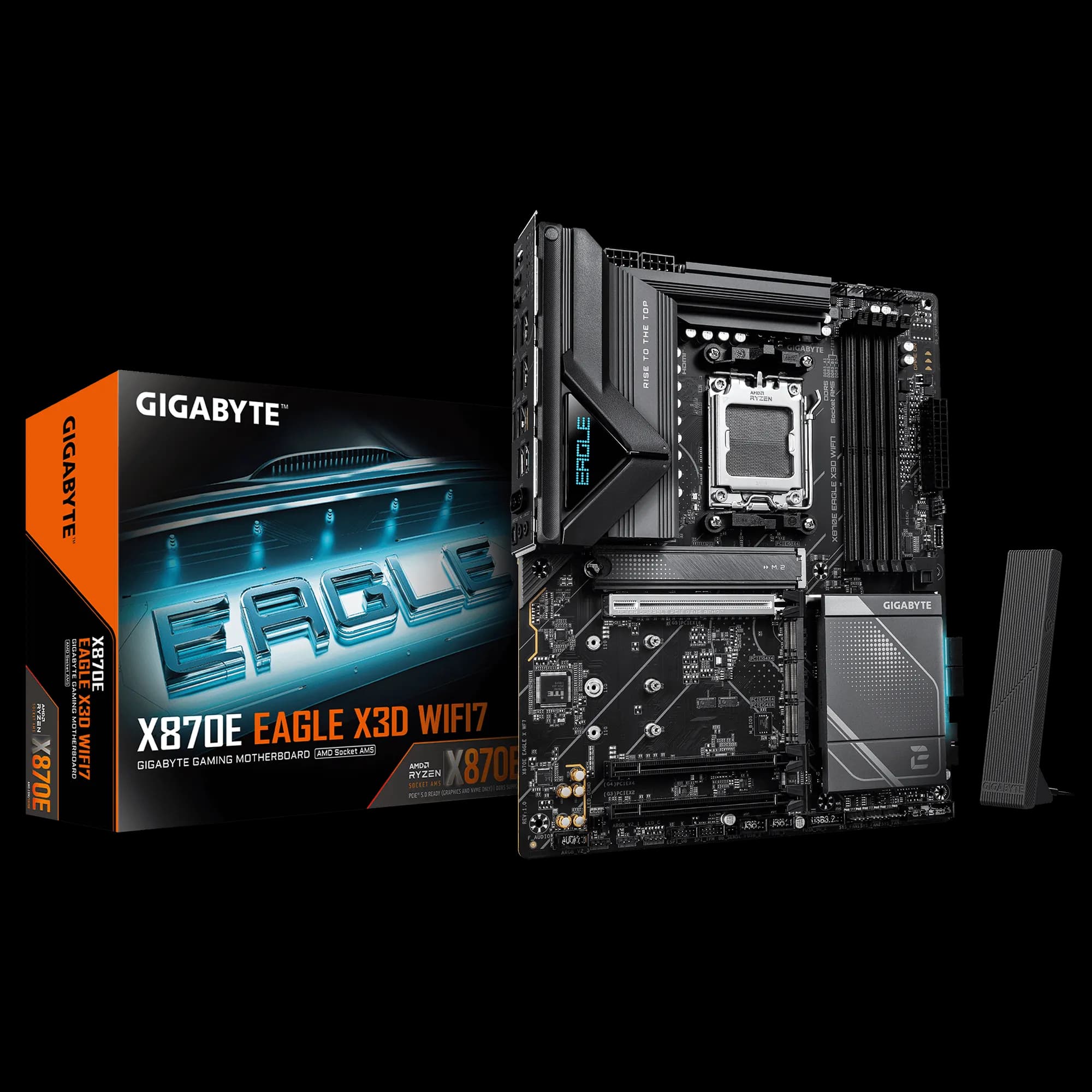 GIGABYET X870E EAGLE X3D WIFI7 RYZEN MOTHERBOARD