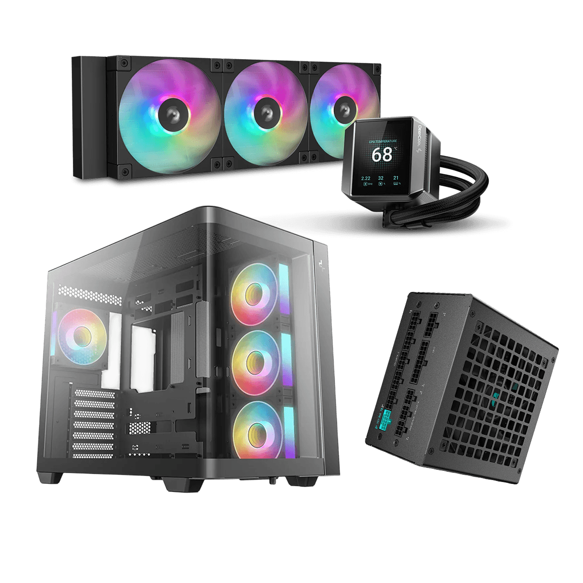 CG530U/850W GOLD/MYSTIQUE″DEEPCOOL BUNDLE