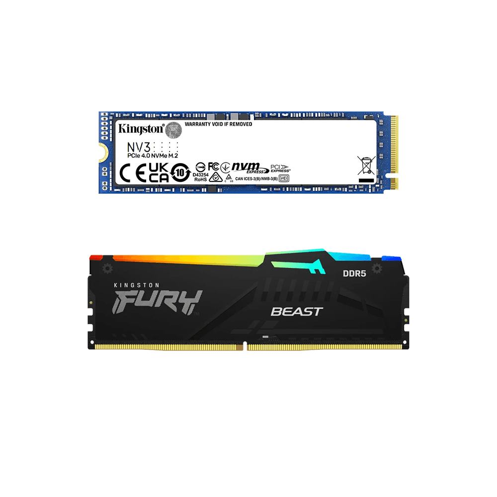“500G NVME/16G 6000MHZ”KINGSTON BUNDLE