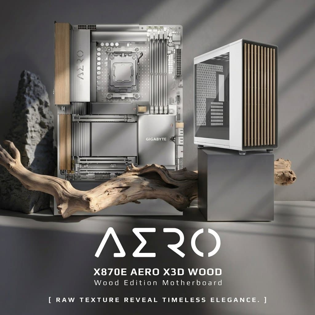 “9850X3D/5070TI/X870E”WOOD THEME RTX GAMING PC