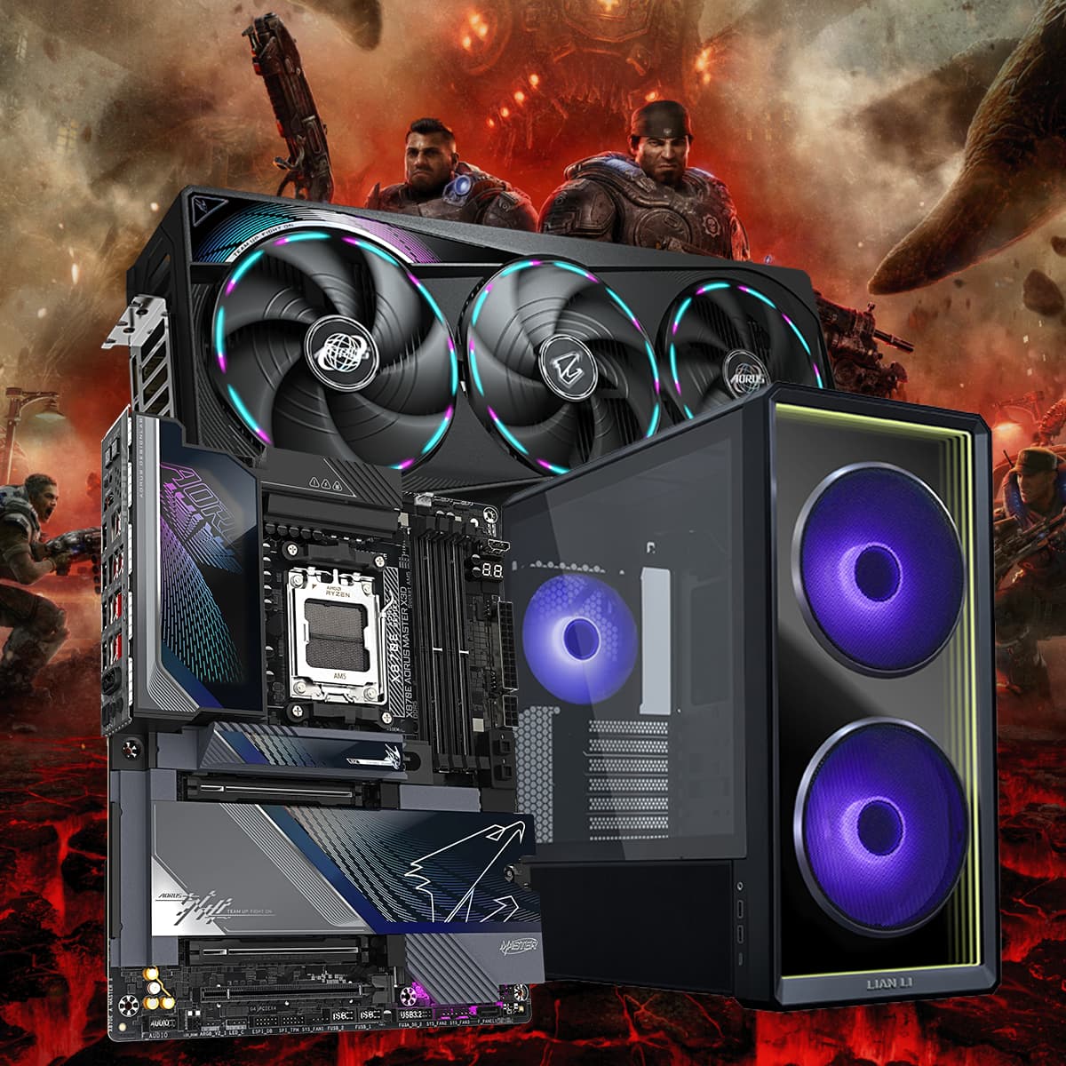 “5080 MASTER/9850X3D/X870E″RTX GAMING PC