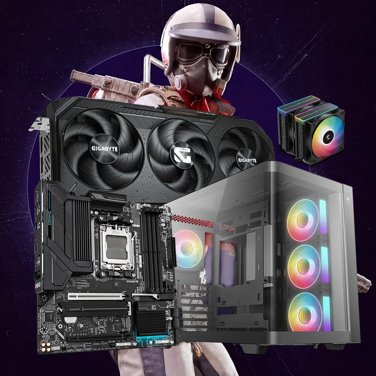 “9070XT 16G/7500X3D/B850”RX GAMING PC