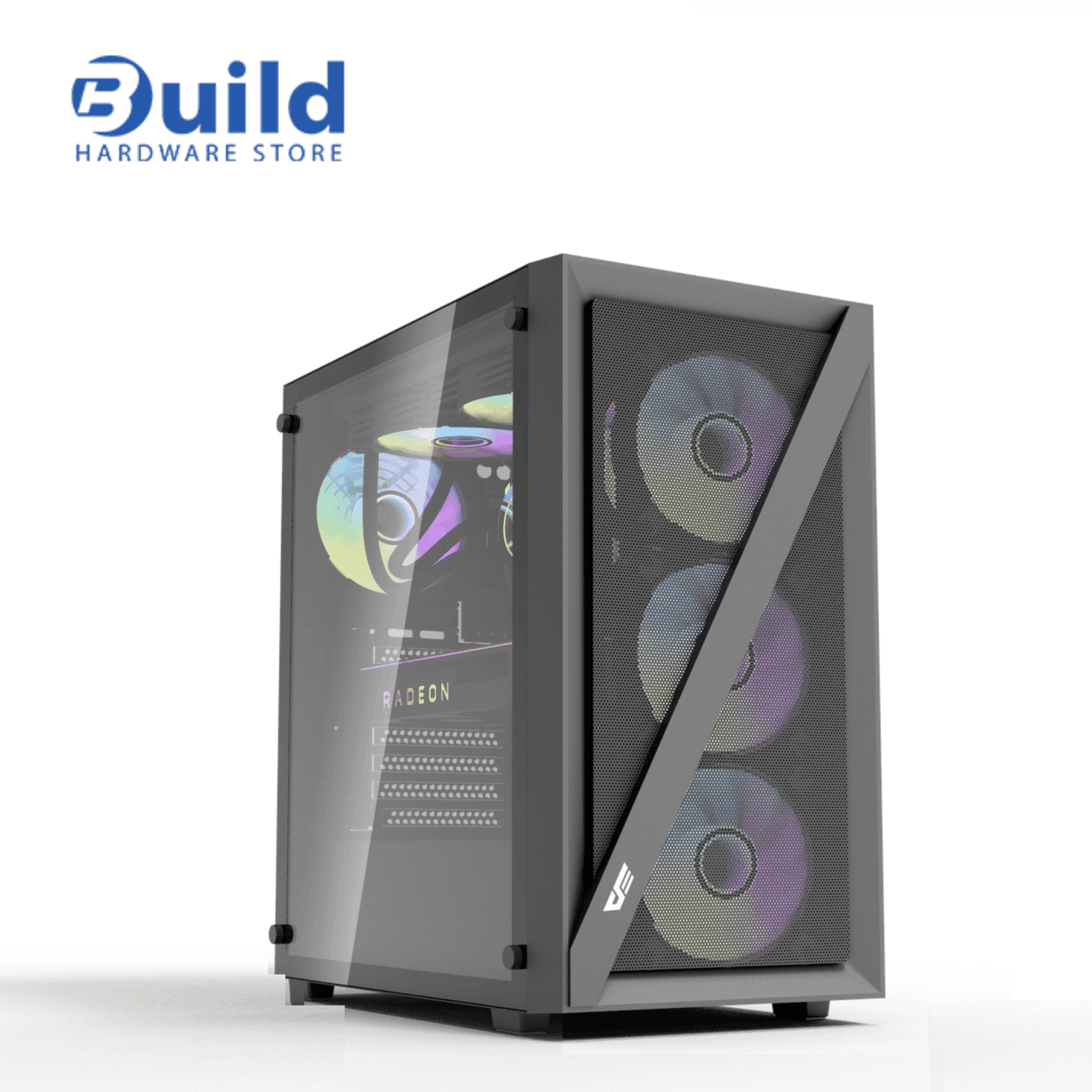 DarkFlash DK260 Air Black Case | Sleek Design & Excellent Airflow (only build)