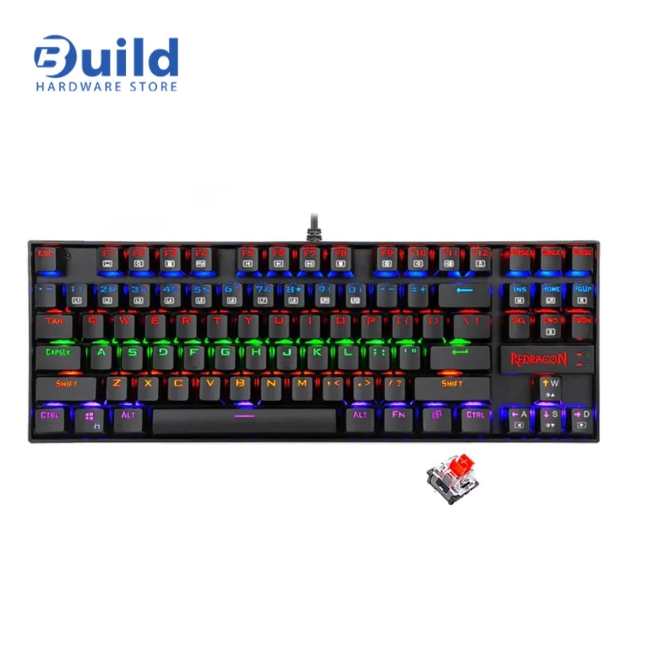 كيبورد جيمنج ميكانيكال ريدراجون K552 Elite بسويتش أحمر - إضاءة RGB