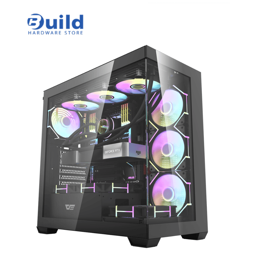 DarkFlash DS900 Computer Case – Tempered Glass (only build)