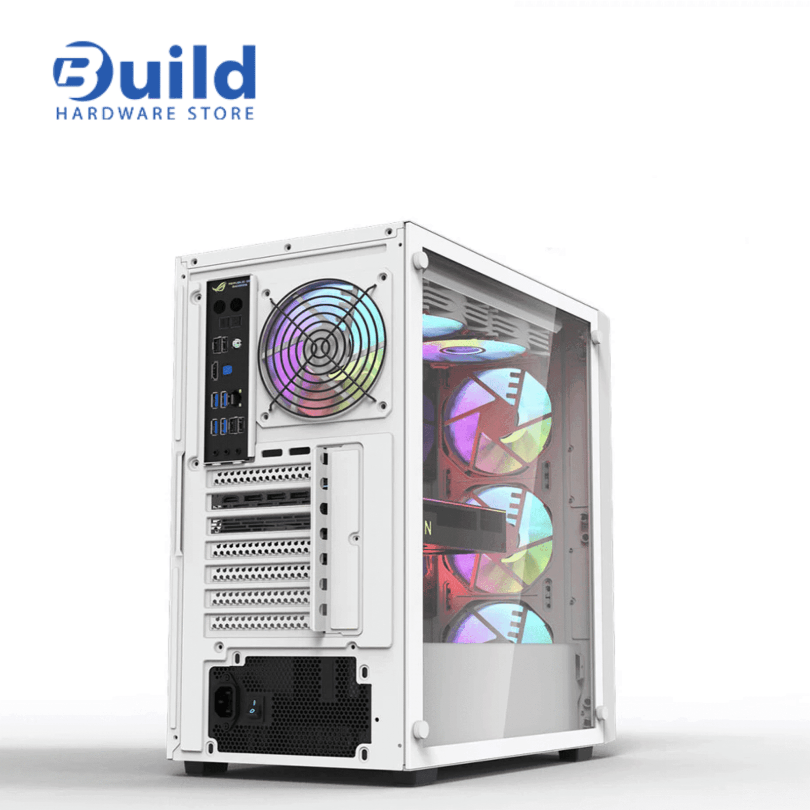 DarkFlash DK260 Air White Case | Clean Look & Powerful Airflow (only build)