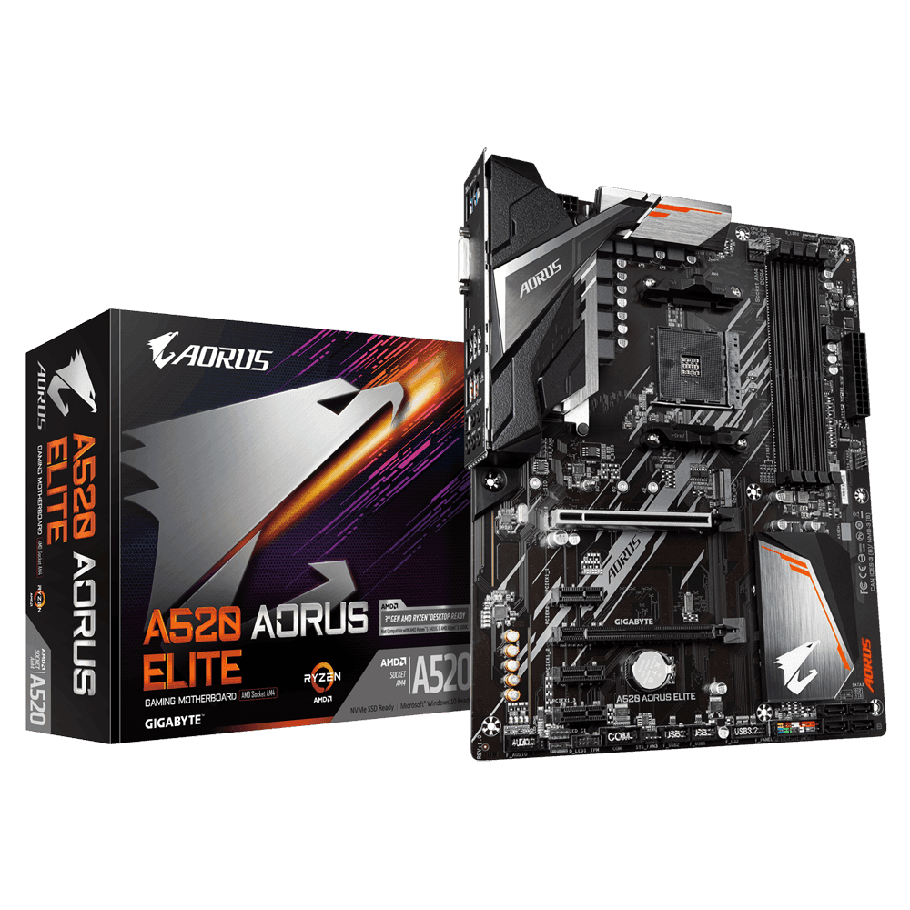 لوحة أم جيجابايت A520 Aorus Elite