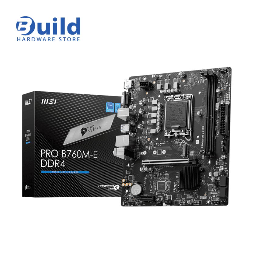 MSI B760M E DDR4 Motherboard – LGA 1700, PCIe 4.0