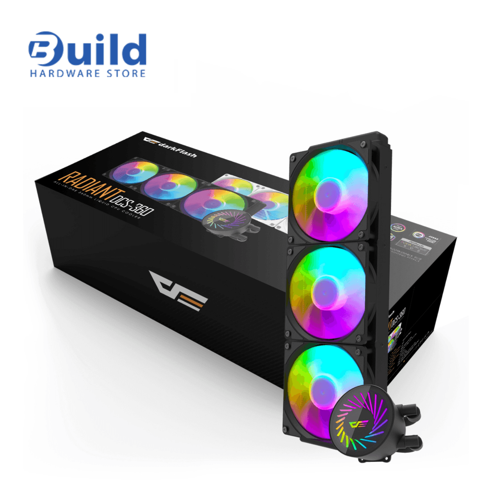 DarkFlash Radiant DCS 360 RGB Liquid CPU Cooler – 360mm