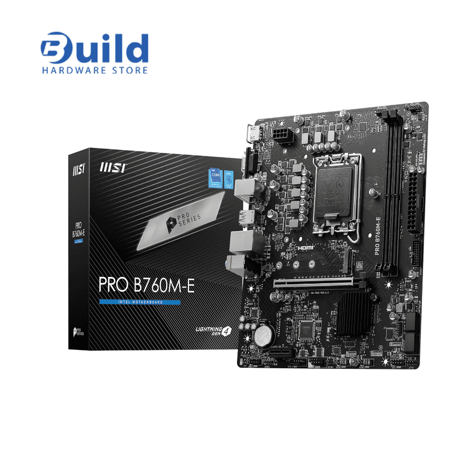 MSI B760M E DDR5 Motherboard – Intel, PCIe 4.0