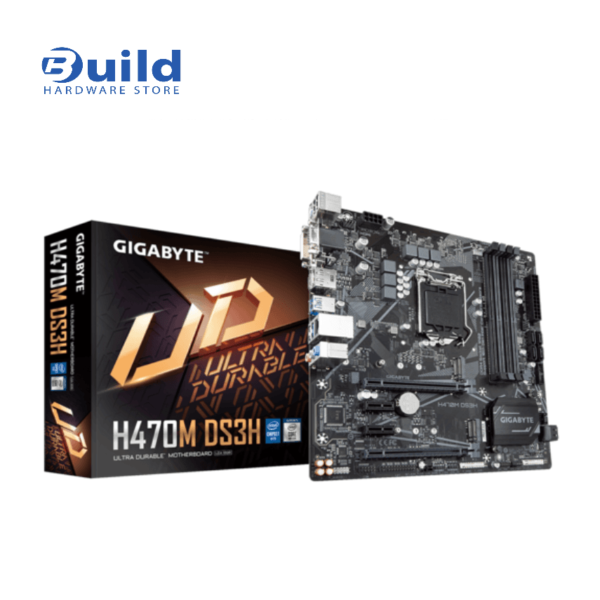 GIGABYTE H470M DS3H Motherboard – LGA 1200, DDR4