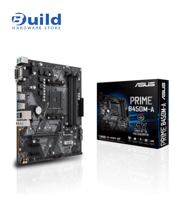 ASUS B450M-A Motherboard – AMD AM4, DDR4, Micro-ATX