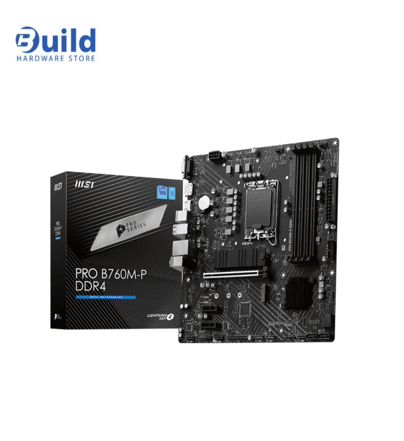 MSI B760M P DDR4 Motherboard – Intel 12th/13th Gen, PCIe 4.0