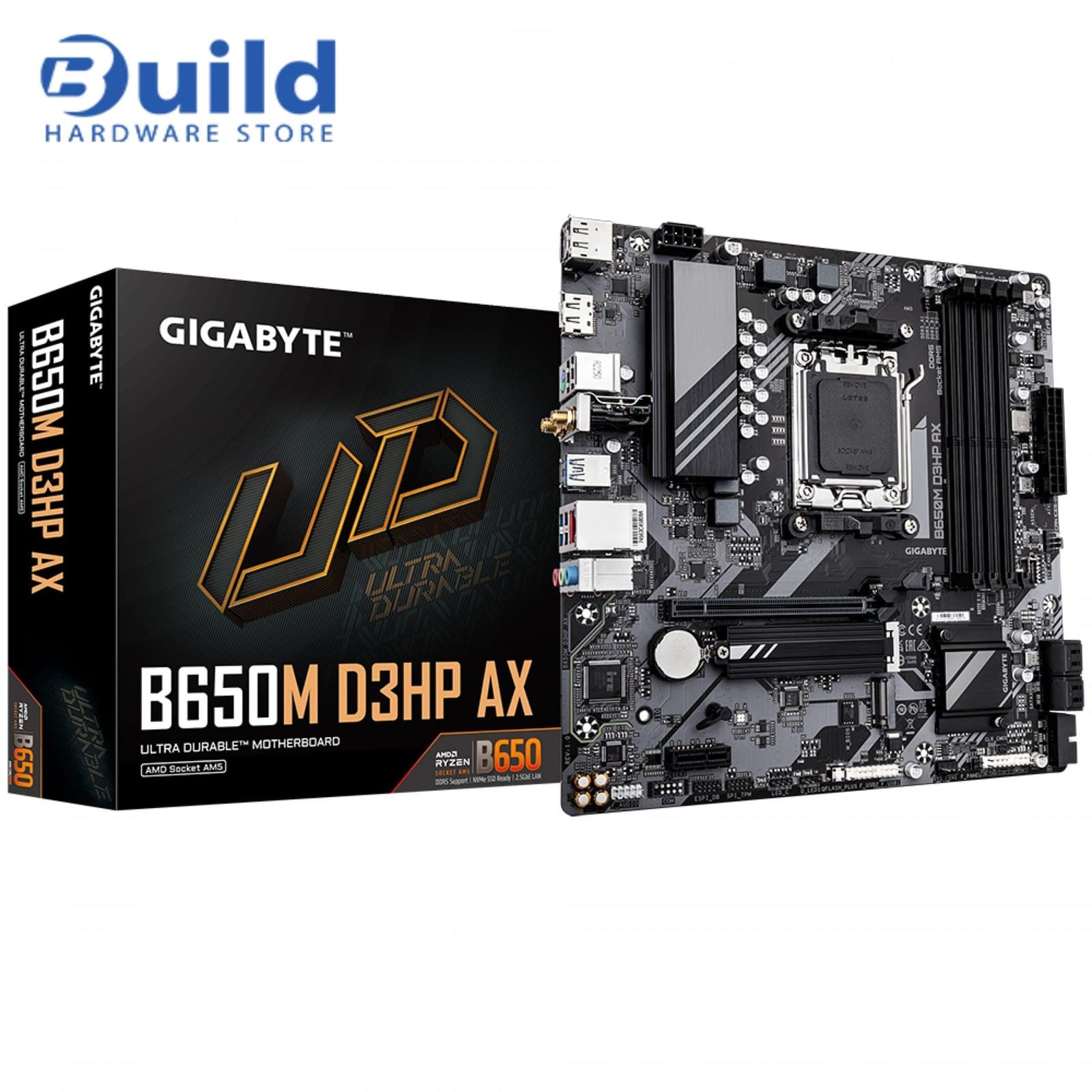 GIGABYTE B650M D3HP AX Motherboard – AM5, DDR5, Wi-Fi 6E, PCIe 4.0