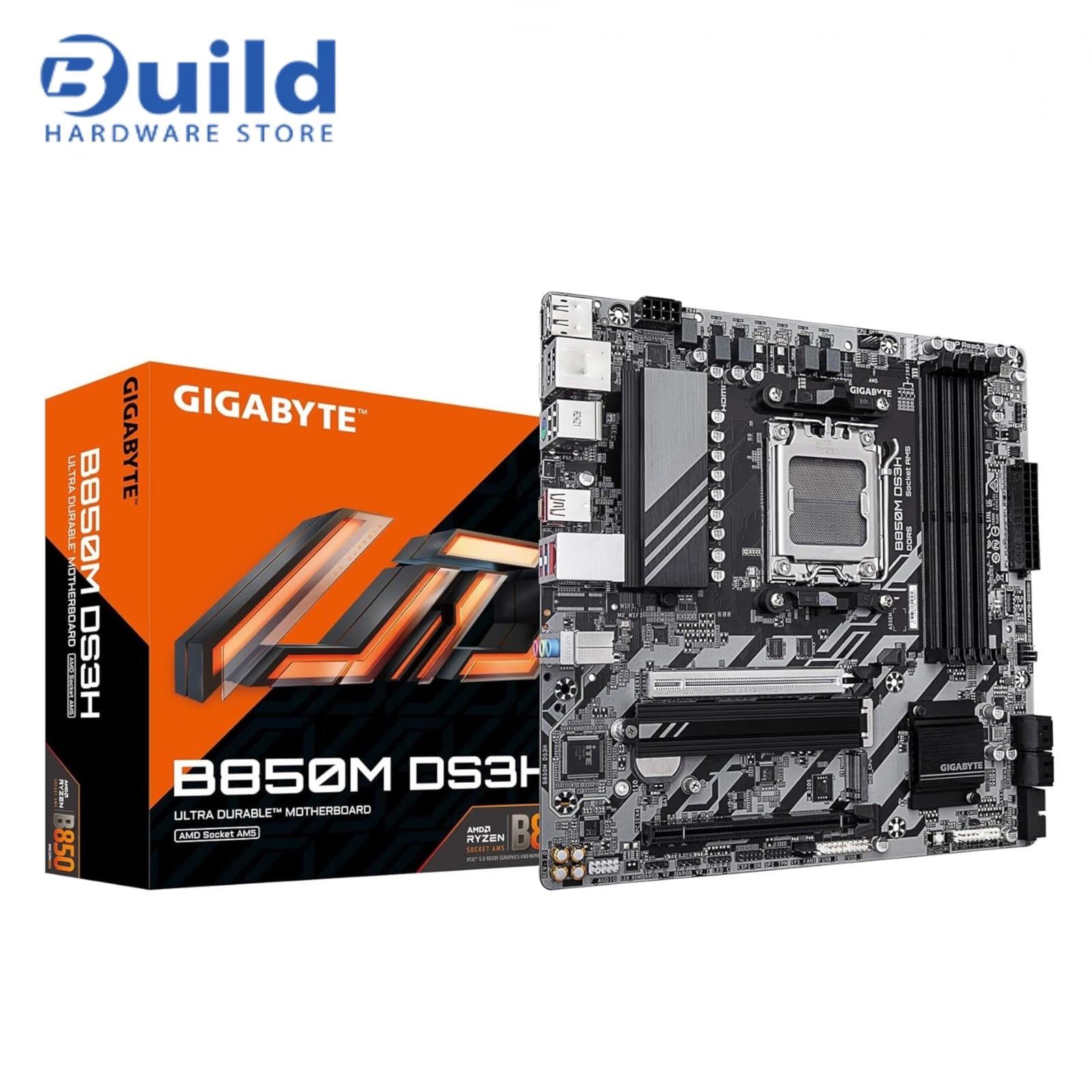 GIGABYTE B850M DS3H Motherboard – AM5, DDR5, PCIe 5.0