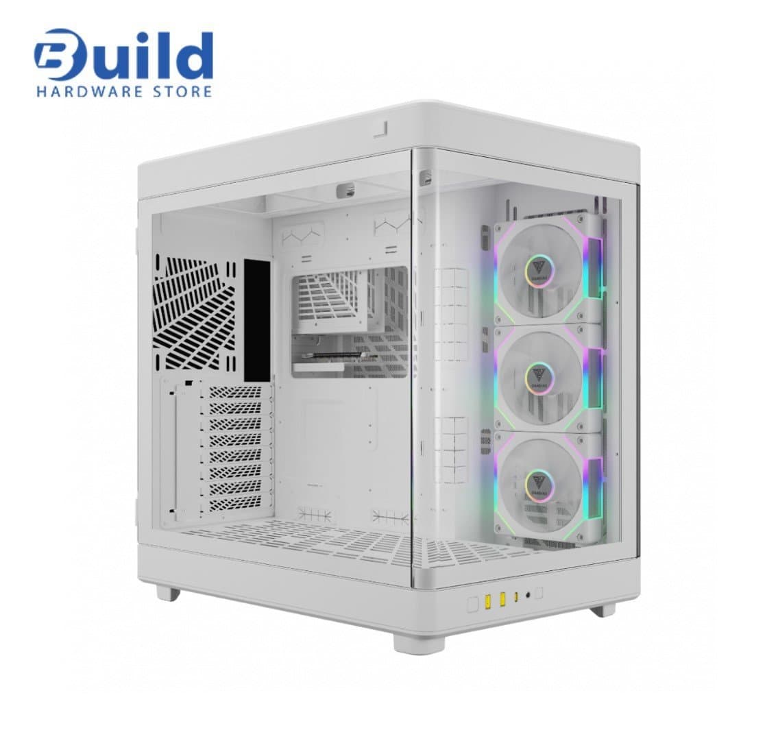 Gamdias NESO P1 PRO White Dual-Chamber Panoramic Case