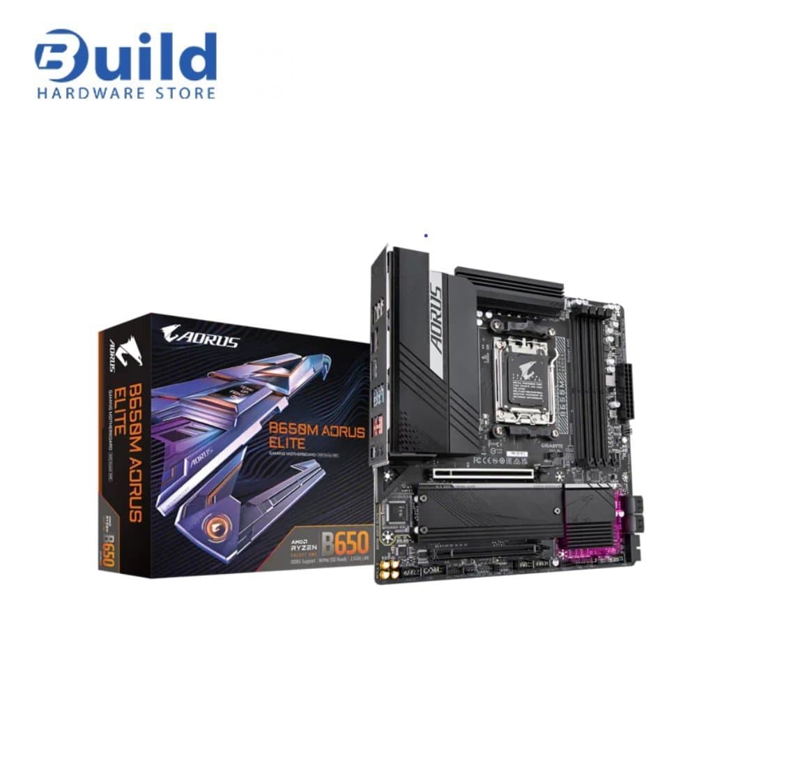 B650M AORUS ELITE (Rev. 1.0) – AMD AM5 Micro-ATX Gaming Motherboard