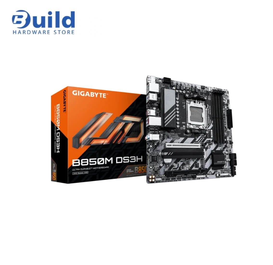GIGABYTE B850M DS3H AMD AM5 (LGA1718) Motherboard  Micro-ATX-DDR5, CIE 5.0-M.2, HDMI, DisplayPort , 3YEAR
