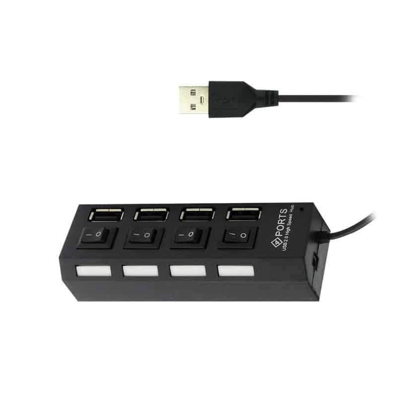 Lava USB HUB LAVA 4 PORT + 4 SWITCH