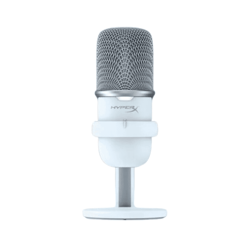 HYPER X SOLOCAST 24 Bit Upgrate Microphone USB Condenser Gaming for PC, PS4, and Mac – White