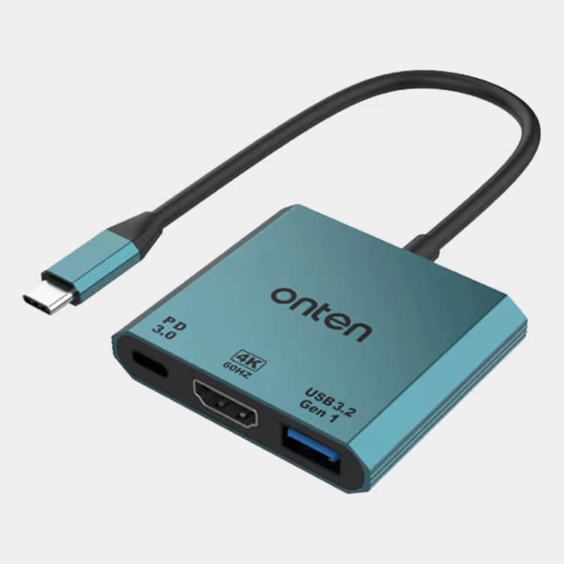 Onten 3 in 1 USB-C to HDMI 4K 60Hz Adapter (OTN UC301)