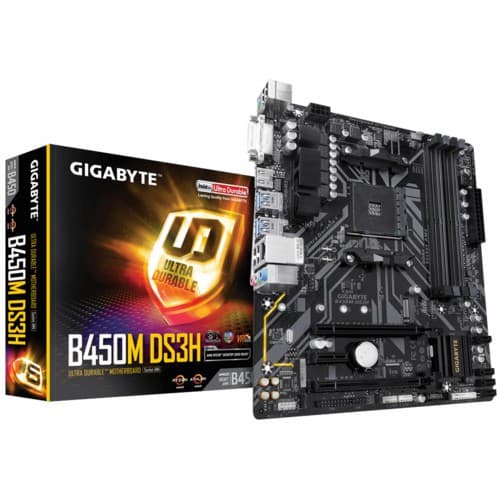 Gigabyte B450M DS3H Socket AM4 Motherboard (rev. 1.0)