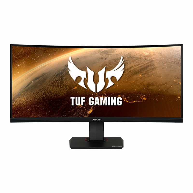 شاشة جيمنج اسوس TUF Gaming VG35VQ - مقاس 35 بوصة WQHD (3440×1440)، 100Hz، Extreme Low Motion Blur™، Adaptive-Sync، 1ms (MPRT)، منحنية