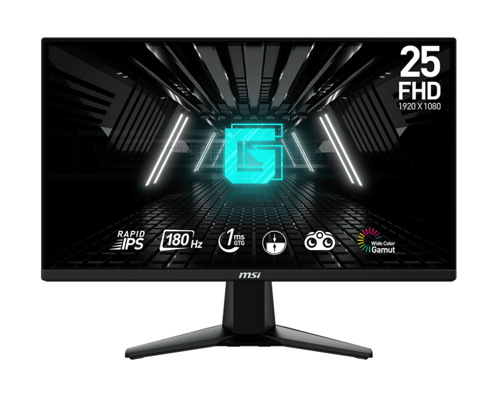 شاشة ام اس اي G255F 25 بوصة، FHD، Rapid IPS، 180Hz، 1ms