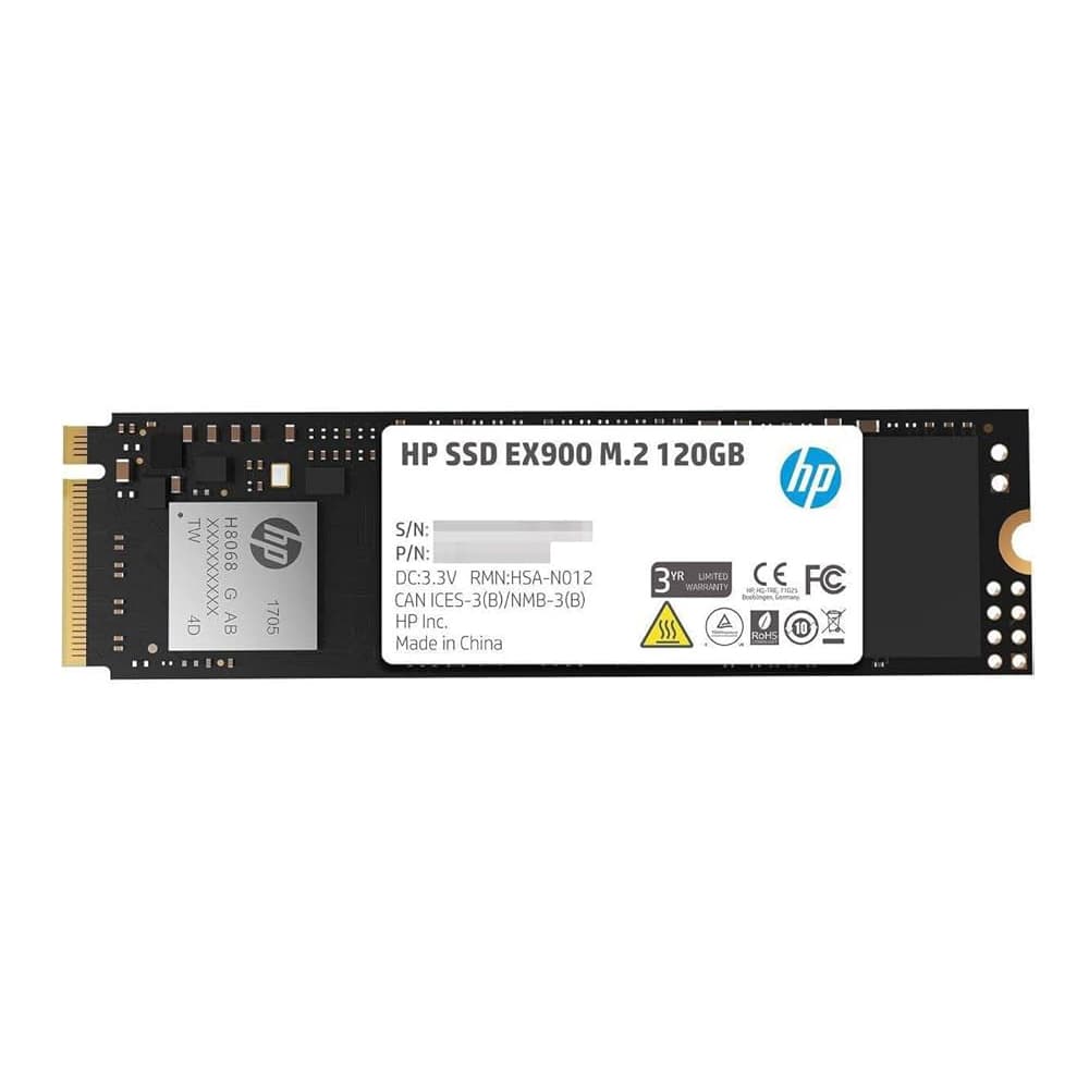 HP EX900 Pro 128GB NVMe Internal PC SSD – Gen3 x4 PCIe, M.2 2280, 3D NAND, Up to 2150 MB/s – 9XL75AA#ABA (Copy)