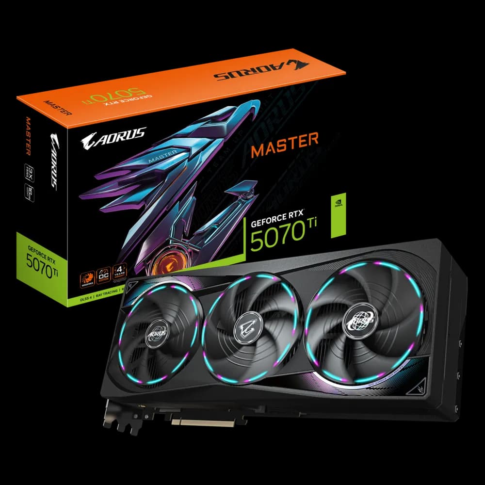 GIGABYTE AORUS GeForce RTX™ 5070 Ti MASTER 16G