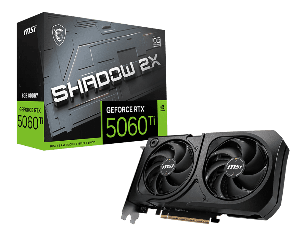 MSI GeForce RTX™ 5060 Ti 8G SHADOW 2X OC PLUS