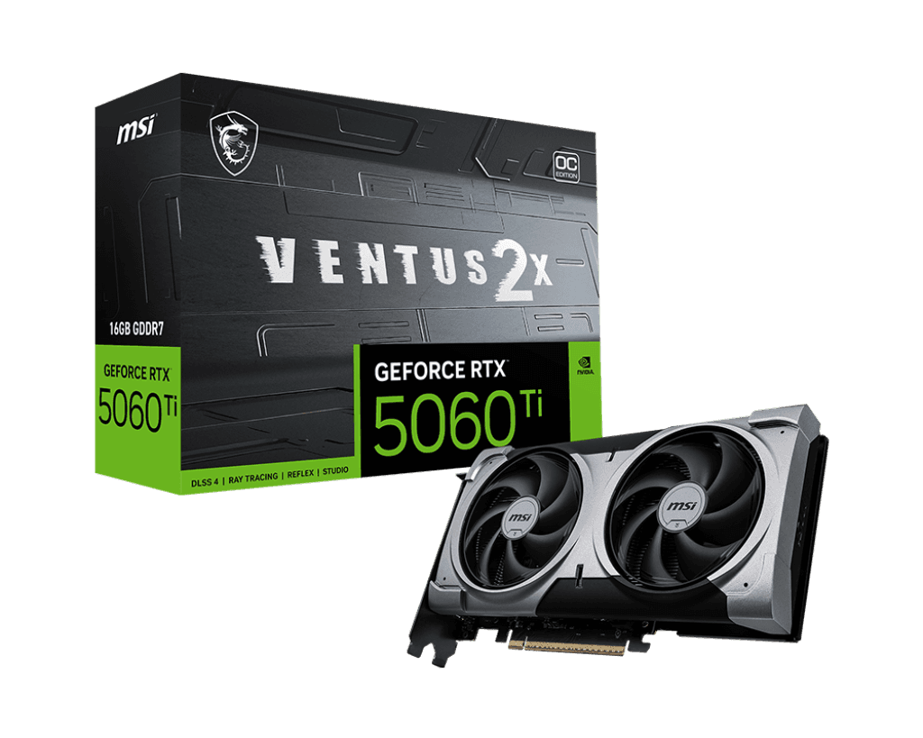 MSI GeForce RTX™ 5060 Ti 16G VENTUS 2X OC PLUS