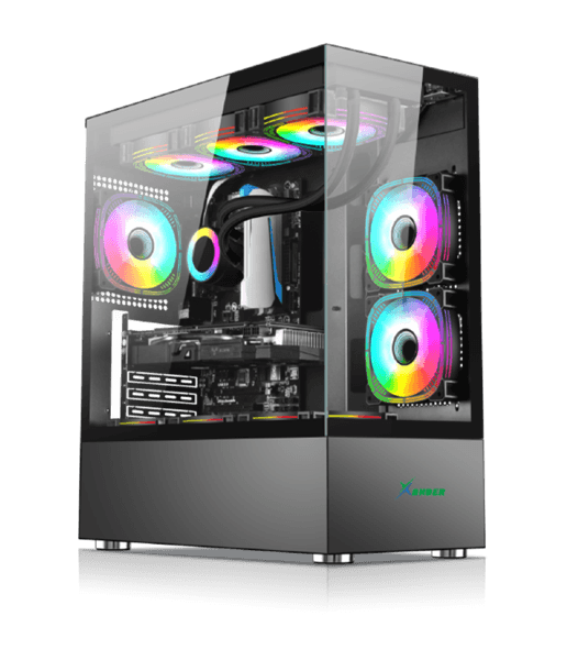 Xander Jupiter ARGB Fan – Type C – Mid Tower Black Gaming Case + Power 750W PSU
