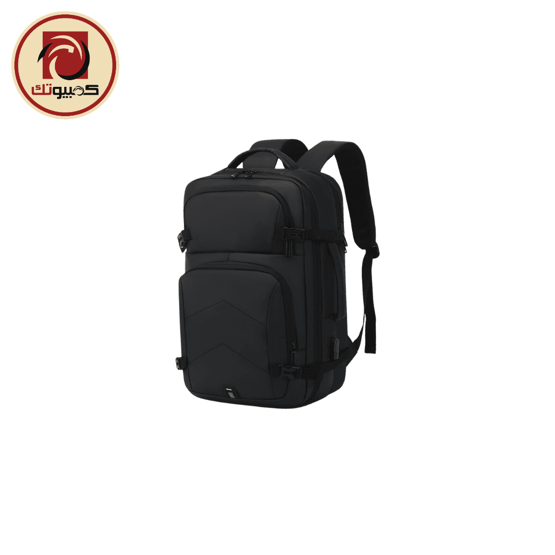Rahala RAL-2023 Laptop Backpack – 15.6″ Water-Resistant Business Travel Backpack with USB Charging Port