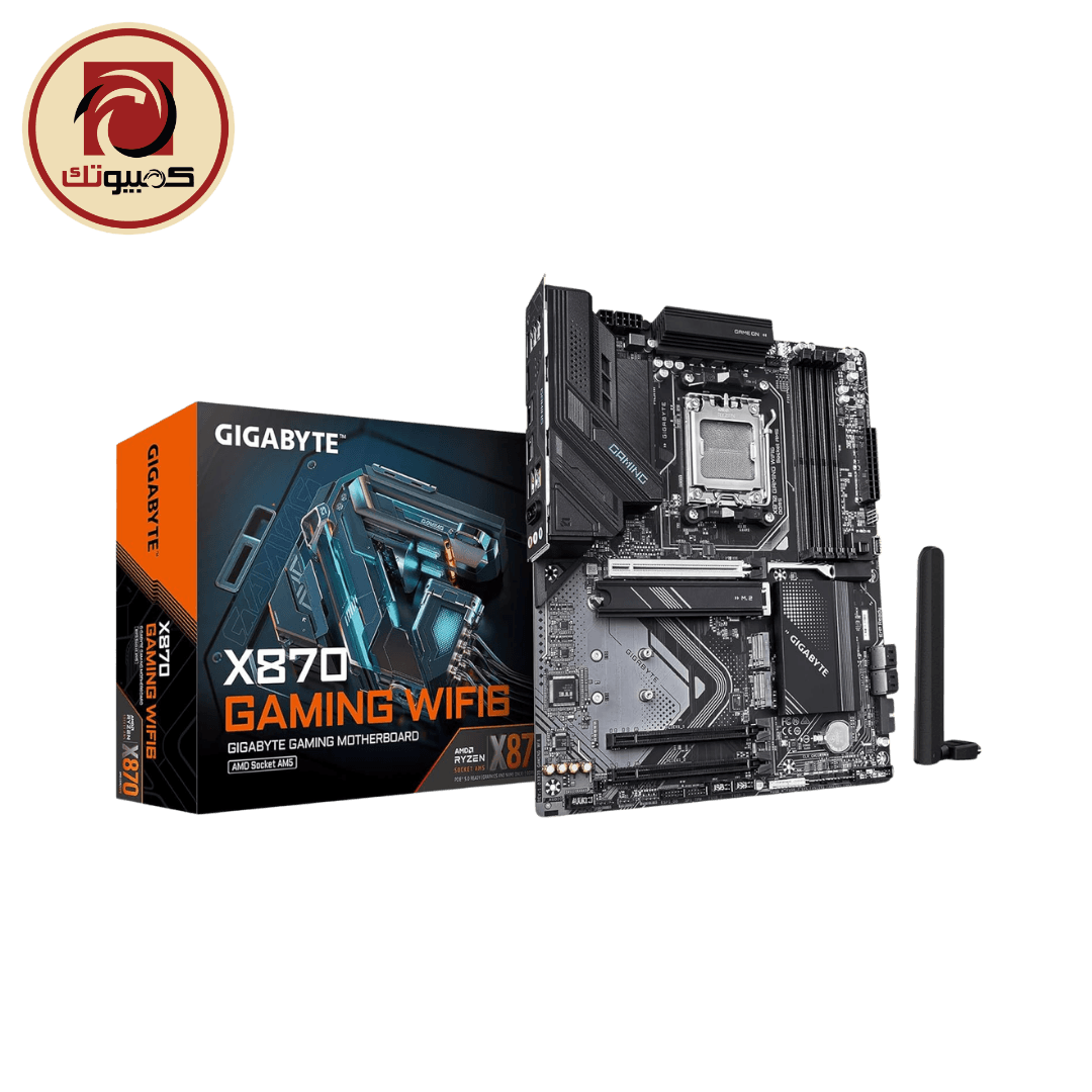 GIGABYTE X870 GAMING WIFI6 (Rev. 1.0) AMD AM5 ATX Motherboard – DDR5, PCIe 5.0, USB4, Wi-Fi 6