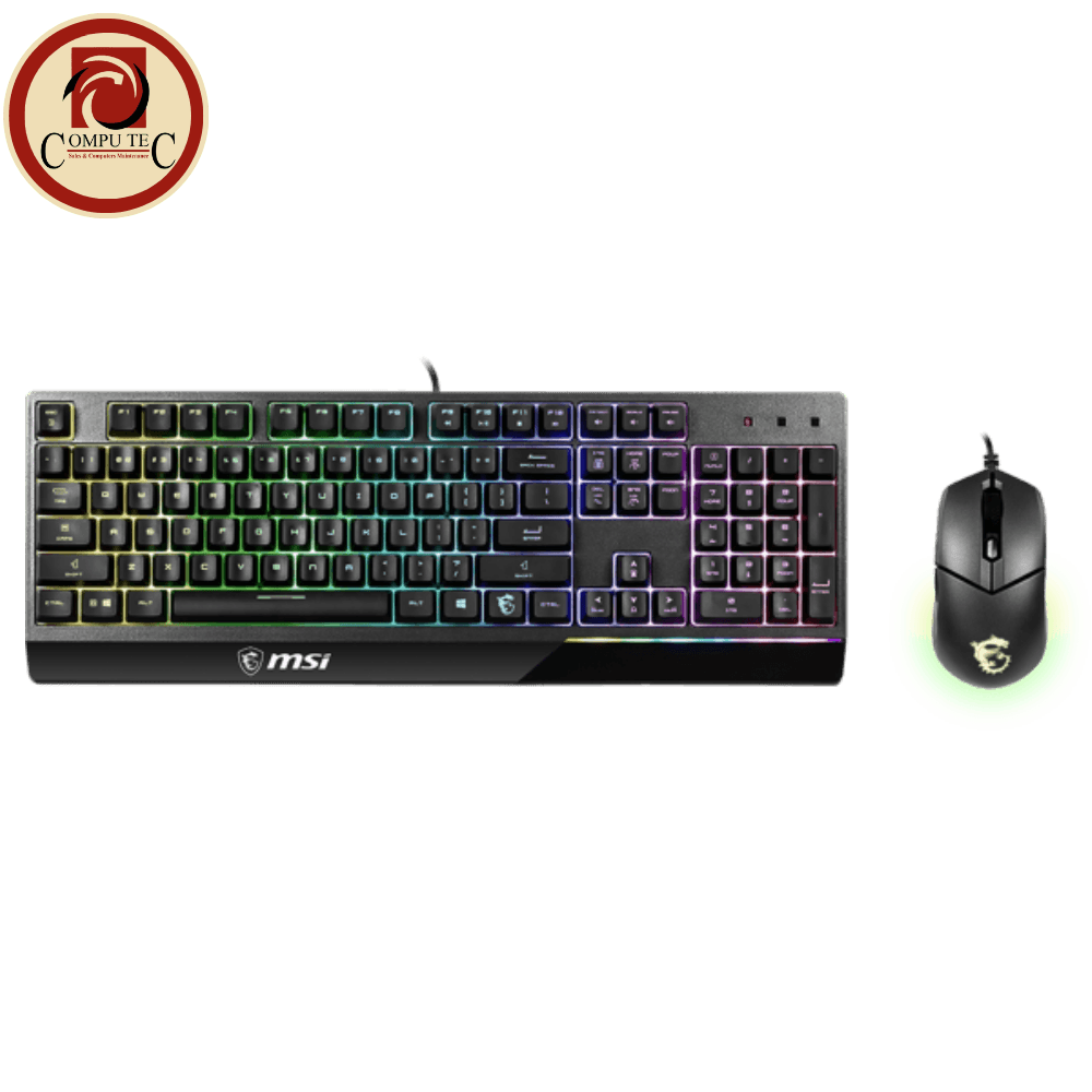 MSI VIGOR GK30 COMBO Mech-Like Keyboarad & 5000 DPI Mouse RGB Gaming Set Water Repellent