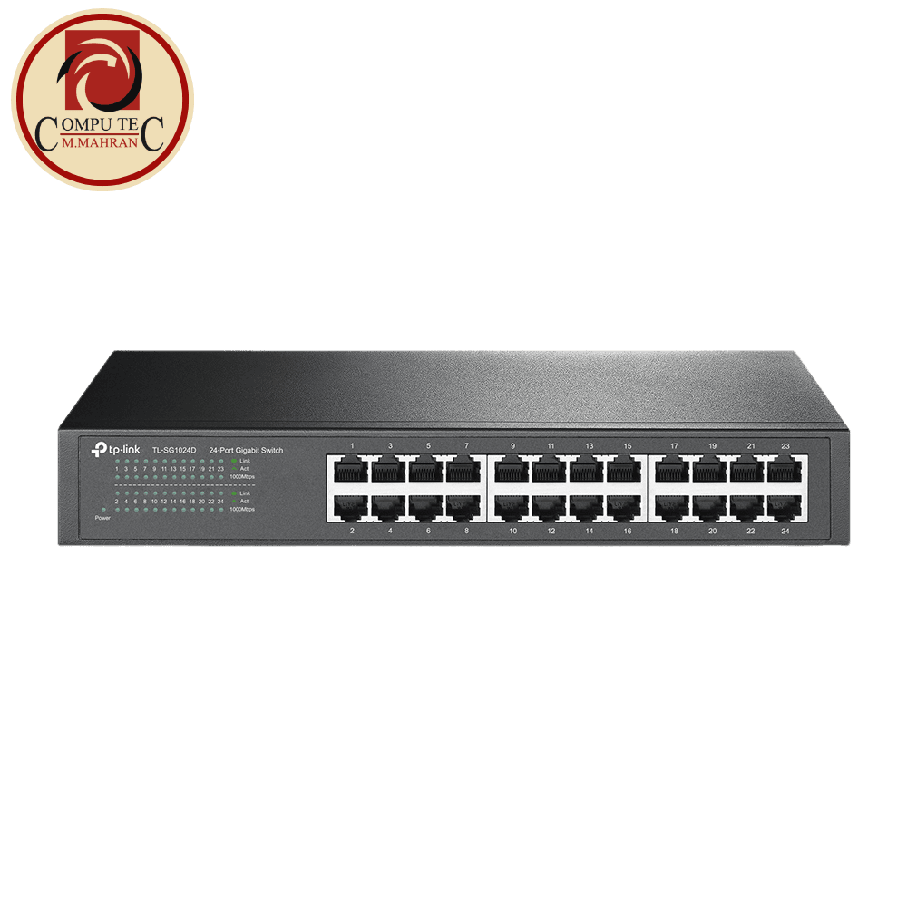 TP-Link TL-SG1024D 24 Port Gigabit Switch Unmanaged Energy Saving Plug and Play