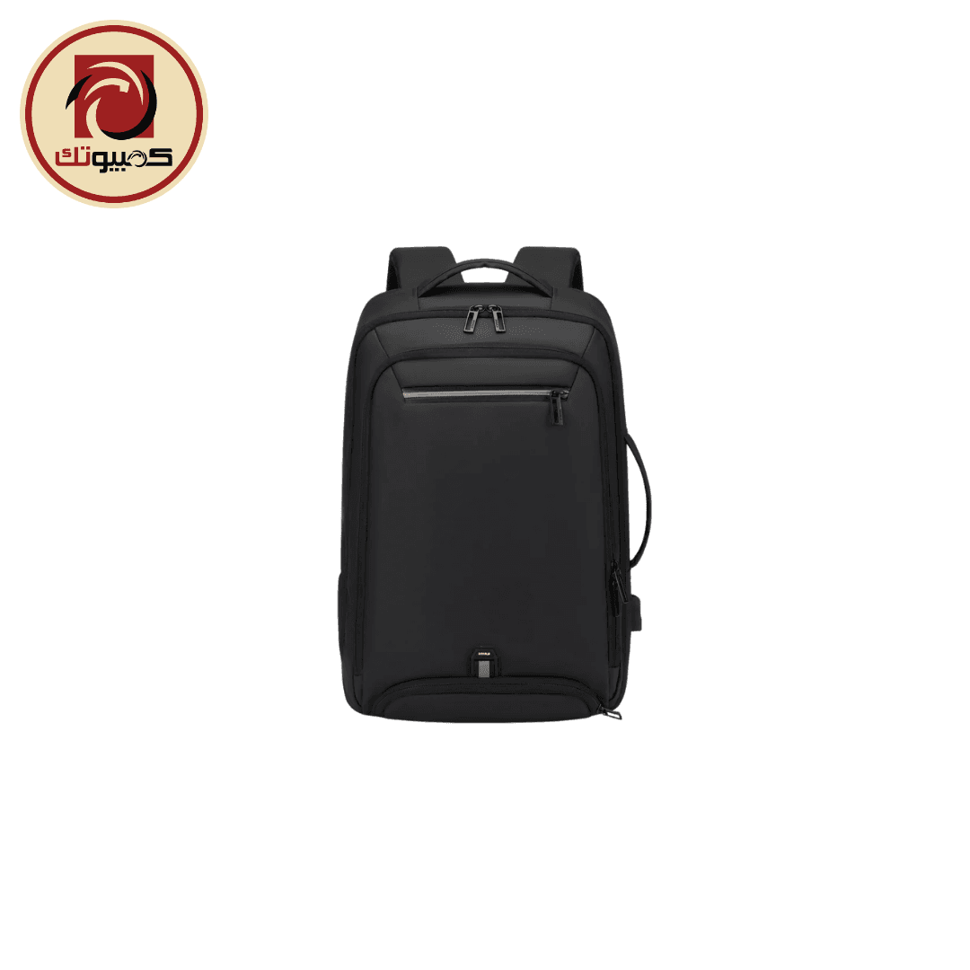 Rahala RAL-5306 Laptop Backpack – 15.6″ Expandable Water-Resistant Business Travel Backpack with USB Charging Port
